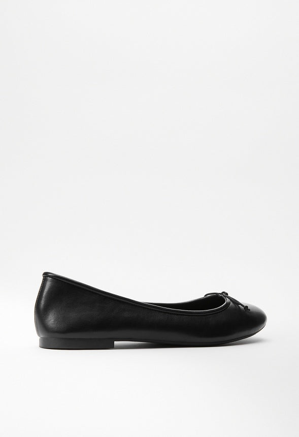 Gemma Ballet Flat Black Caviar