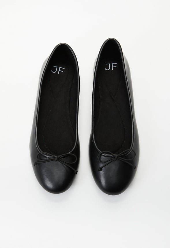 Gemma Ballet Flat Black Caviar