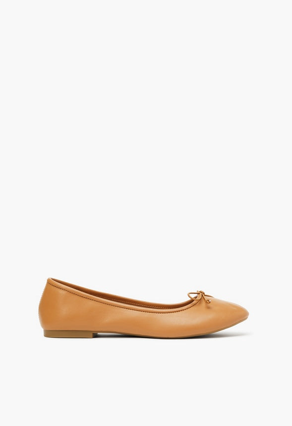 Gemma Ballet Flat Lt Camel