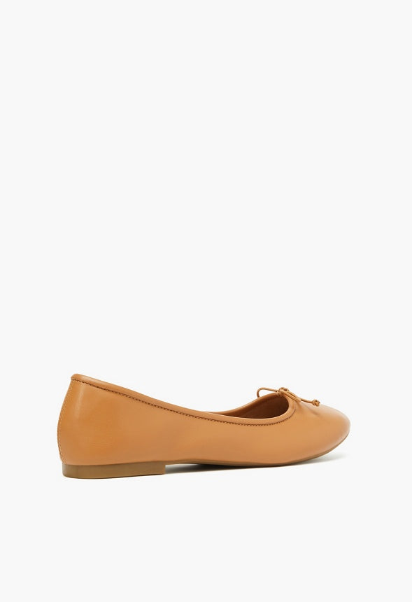 Gemma Ballet Flat Lt Camel