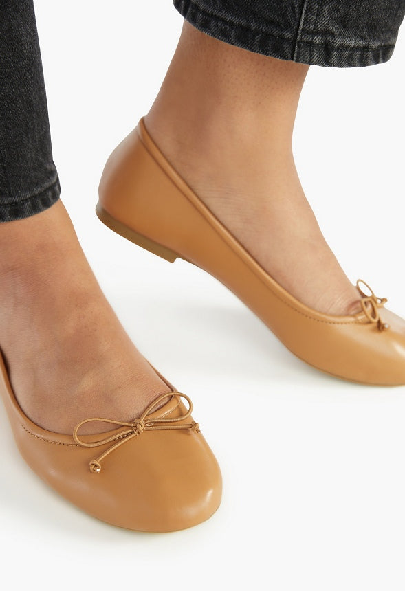 Gemma Ballet Flat Lt Camel