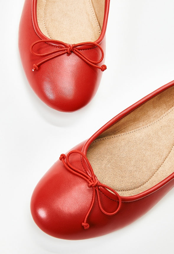 Gemma Ballet Flat Salsa Red