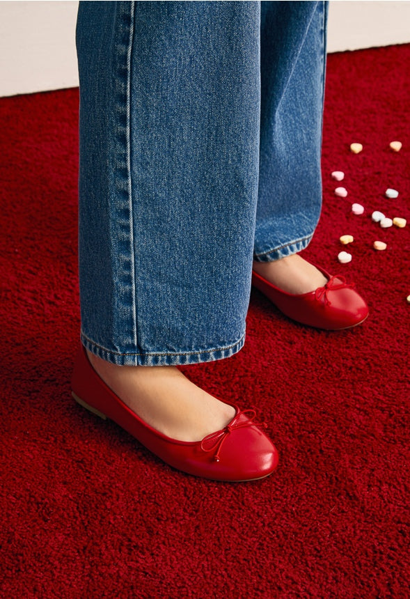 Gemma Ballet Flat Salsa Red