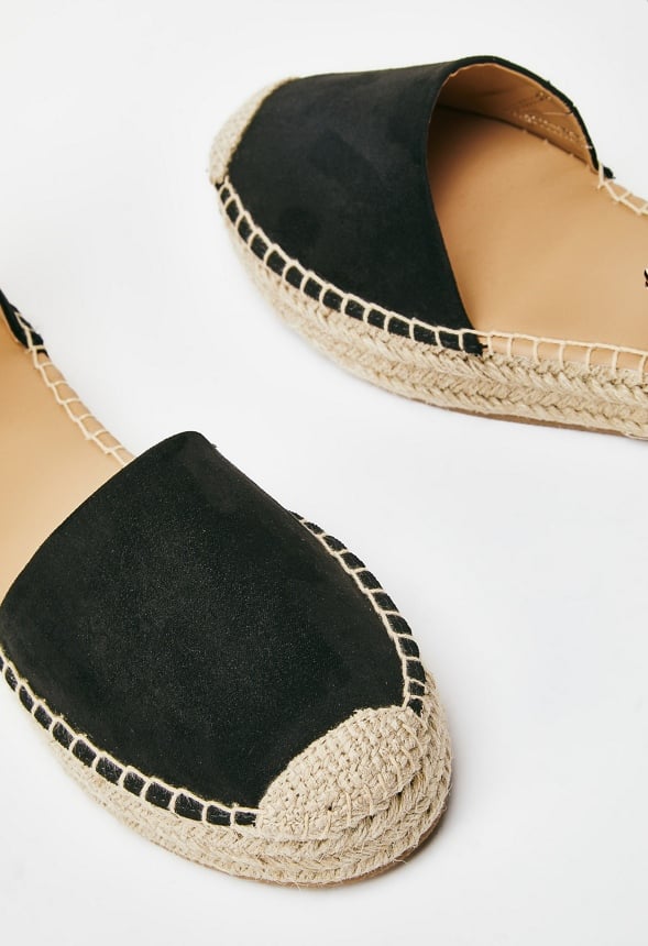 Calina Platform Espadrille Black