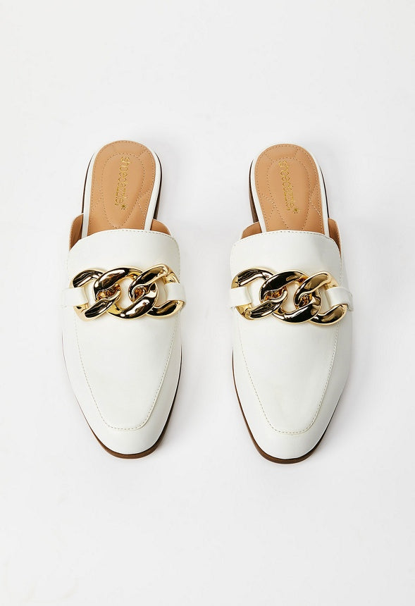 MARISSA FLAT MULE Bright White