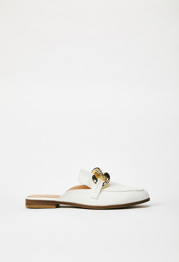 MARISSA FLAT MULE Bright White