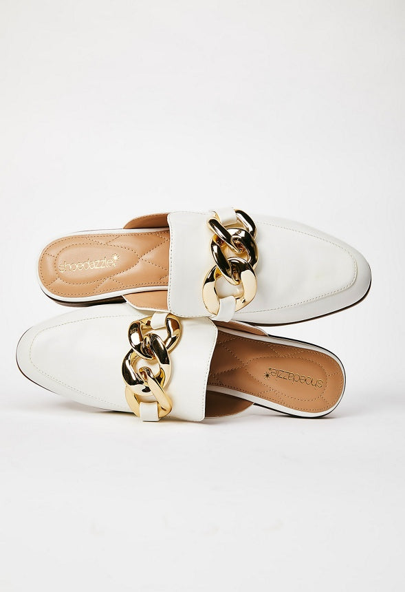 MARISSA FLAT MULE Bright White
