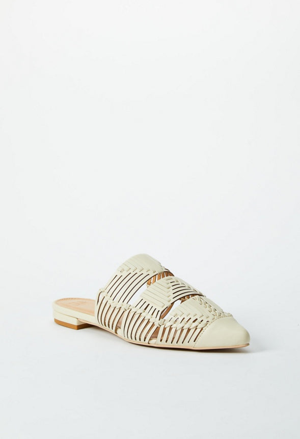 MILANA POINTED TOE FLAT Birch