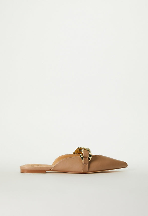 Adrian Pointed Toe Slide Portobello