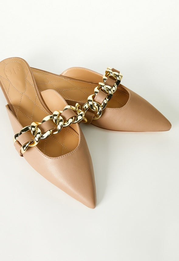 Adrian Pointed Toe Slide Portobello