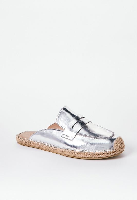 Ailana Flat Mule Silver