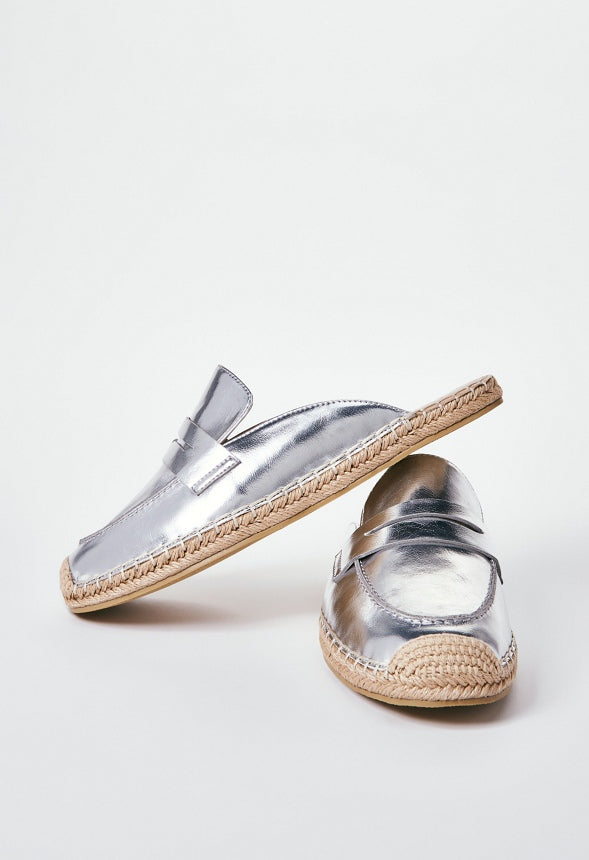 Ailana Flat Mule Silver