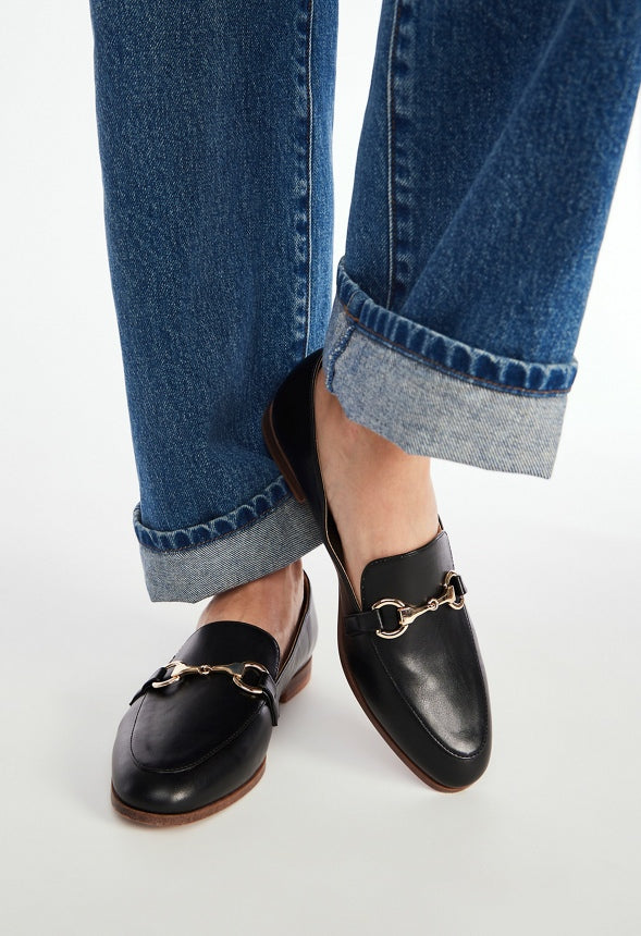 London Flat Loafer Black