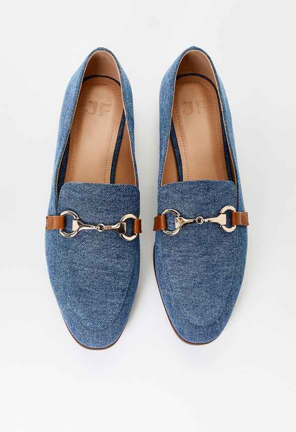 London Flat Loafer Medium Denim