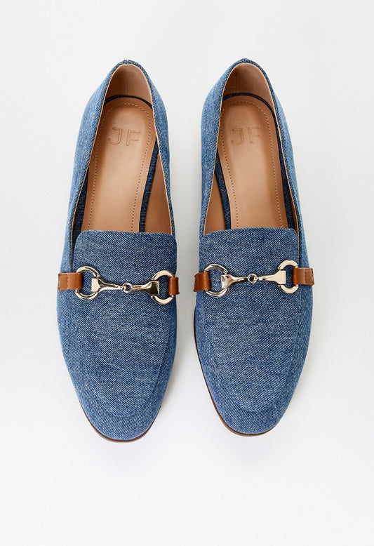 London Flat Loafer Medium Denim
