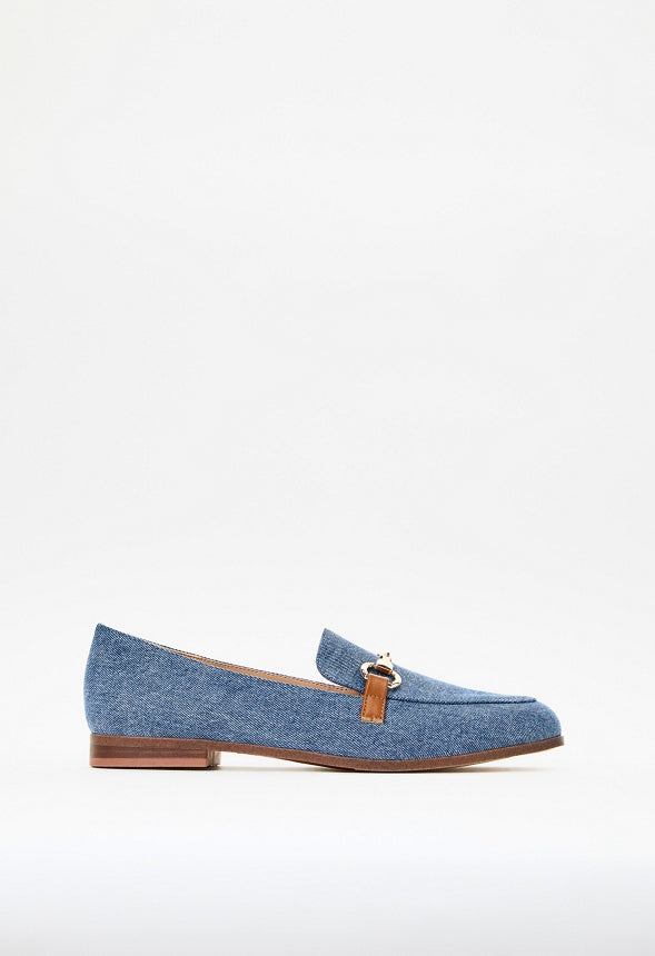 London Flat Loafer Medium Denim