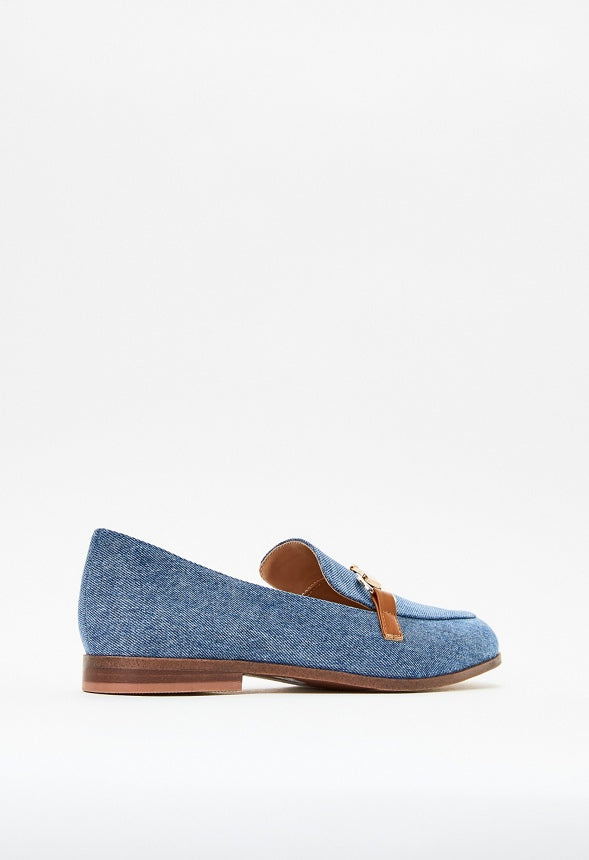 London Flat Loafer Medium Denim