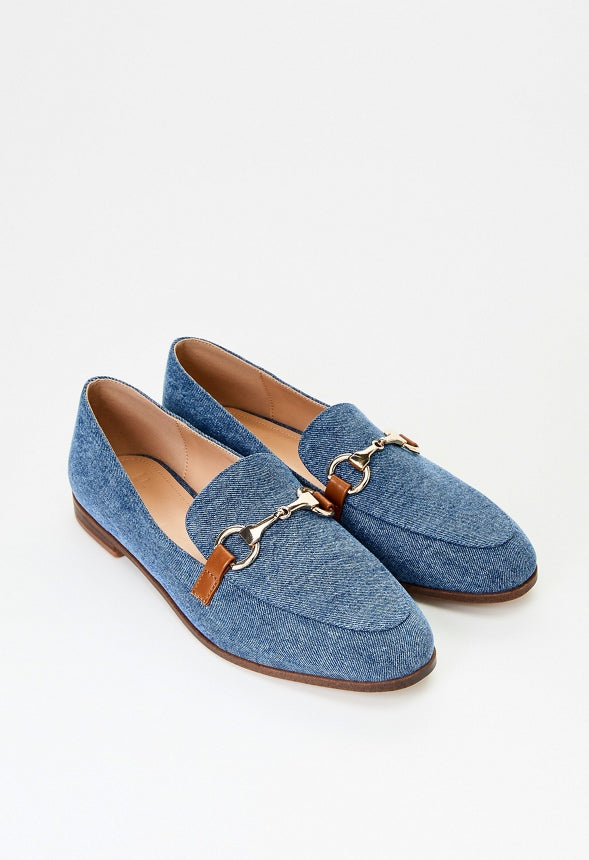 London Flat Loafer Medium Denim