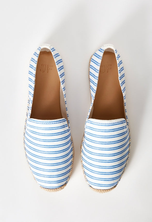 Gabrielle Slip-On Flat Blue Ashes/White