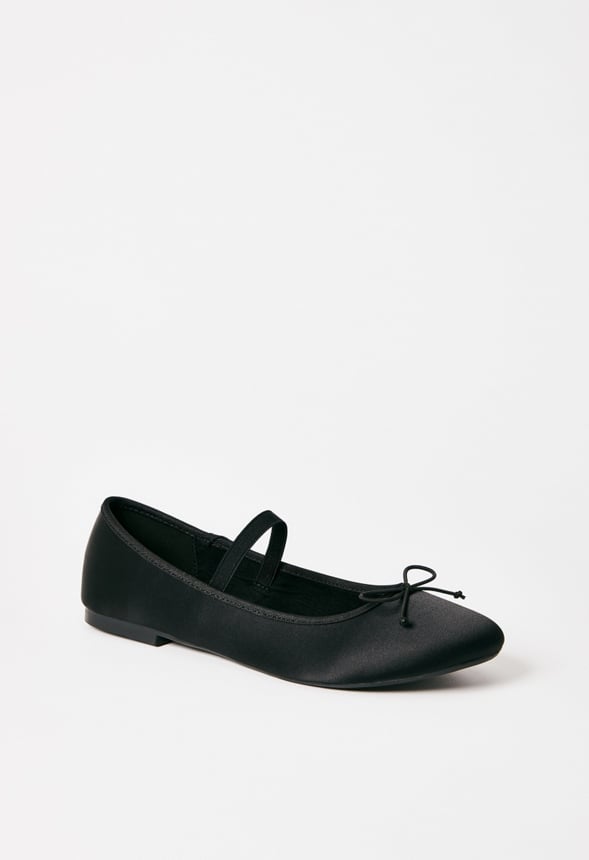 Gemma Mary Jane Ballet Flat Black