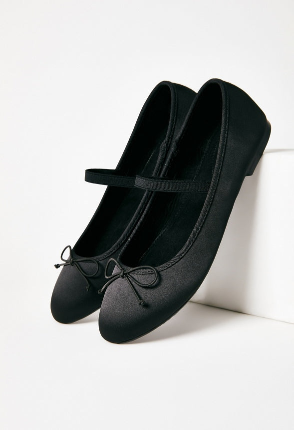 Gemma Mary Jane Ballet Flat Black