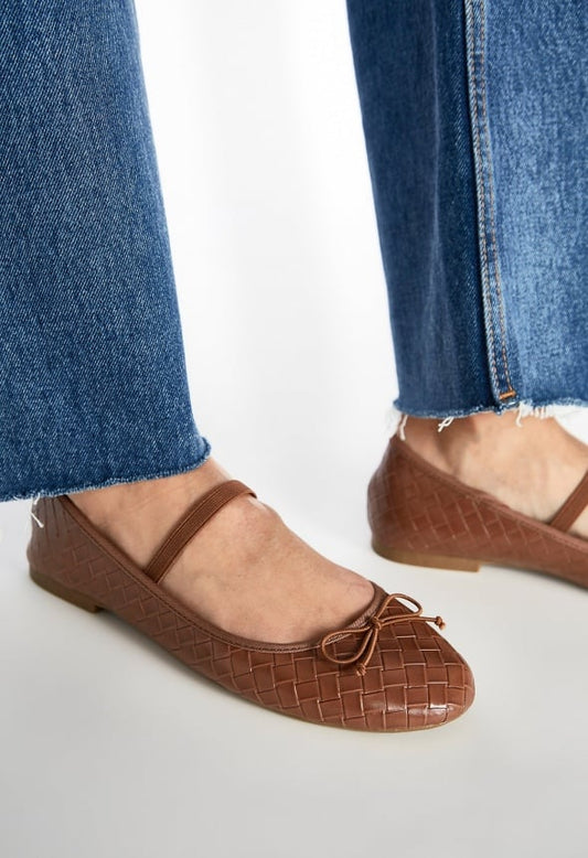 Gemma Mary-Jane Ballet Flat Camel