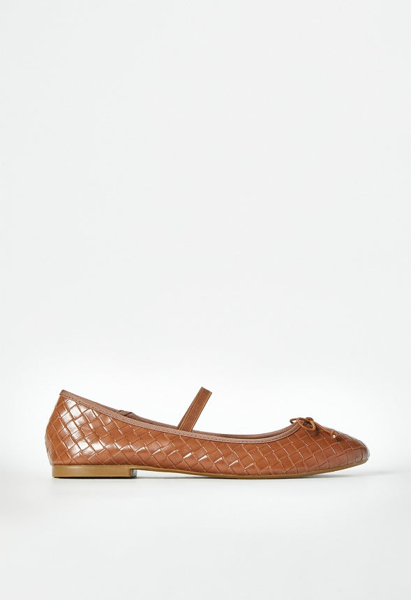 Gemma Mary-Jane Ballet Flat Camel