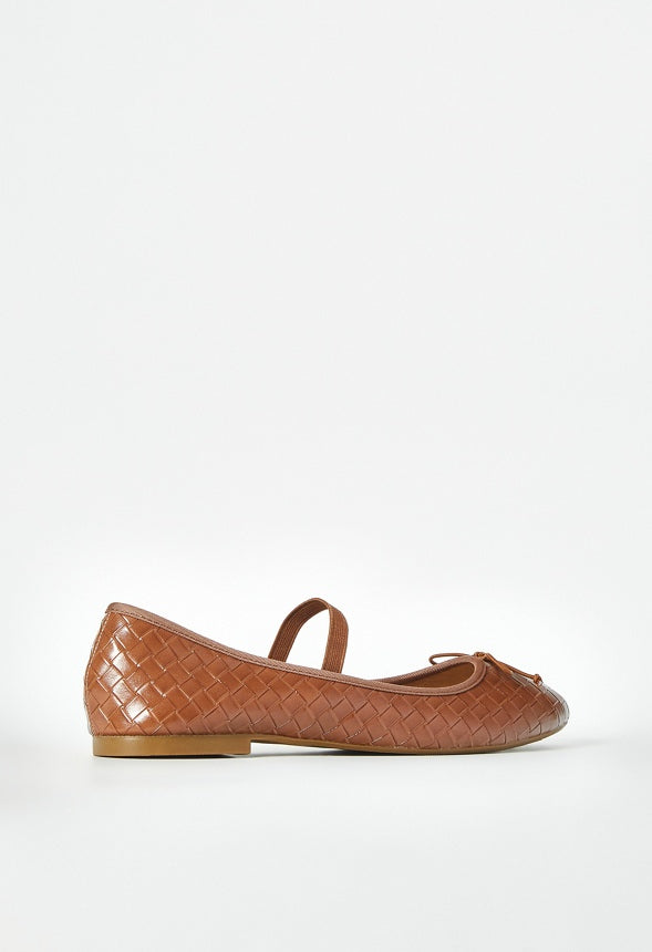 Gemma Mary-Jane Ballet Flat Camel