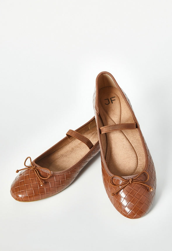 Gemma Mary-Jane Ballet Flat Camel