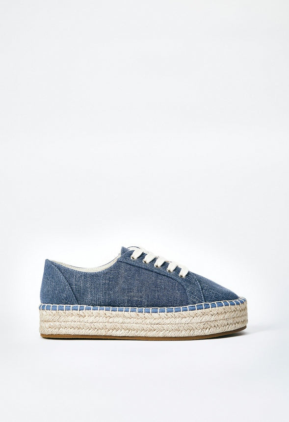 Veva Espadrille Platform Sneaker Chambray