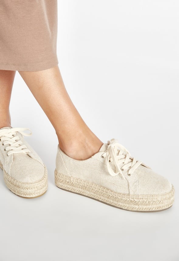 Veva Espadrille Platform Sneaker Natural
