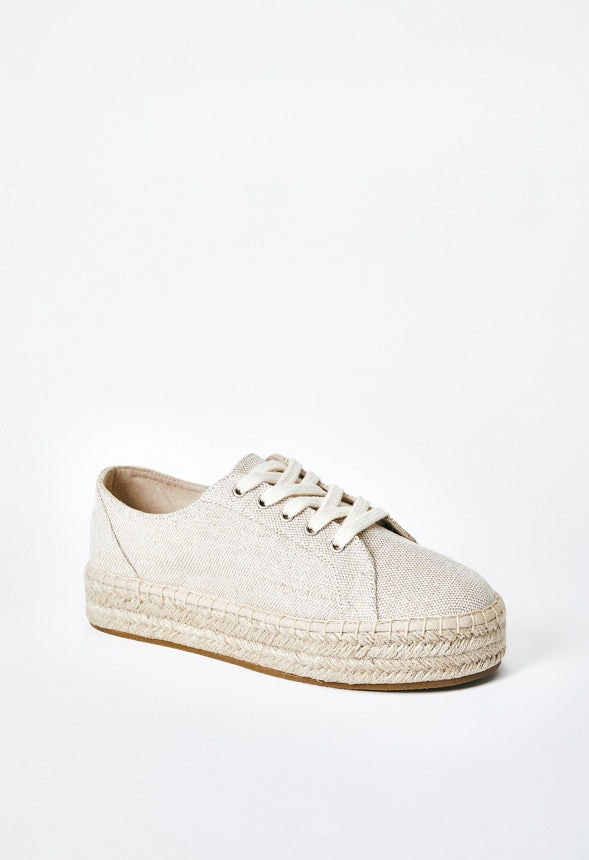 Veva Espadrille Platform Sneaker Natural