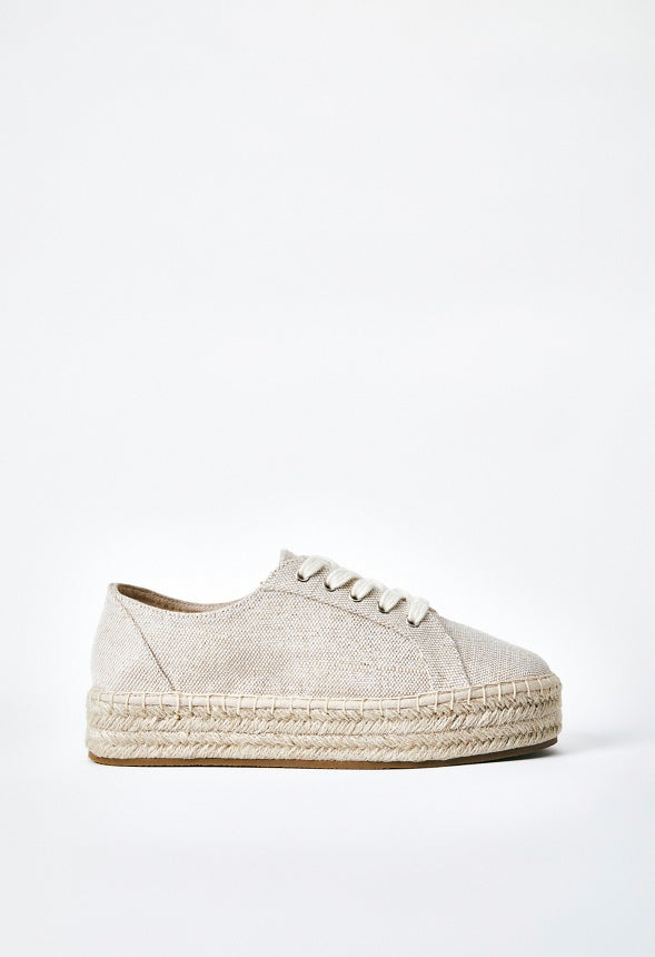 Veva Espadrille Platform Sneaker Natural