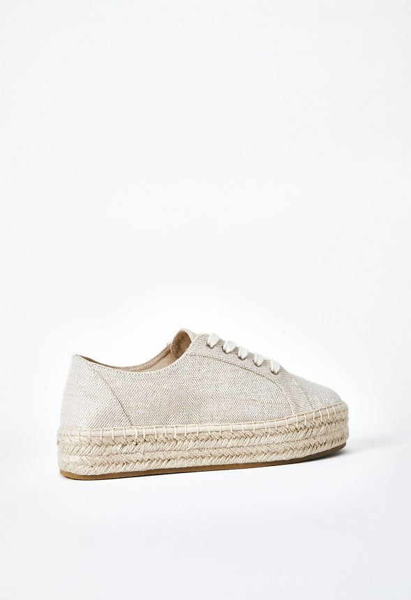 Veva Espadrille Platform Sneaker Natural