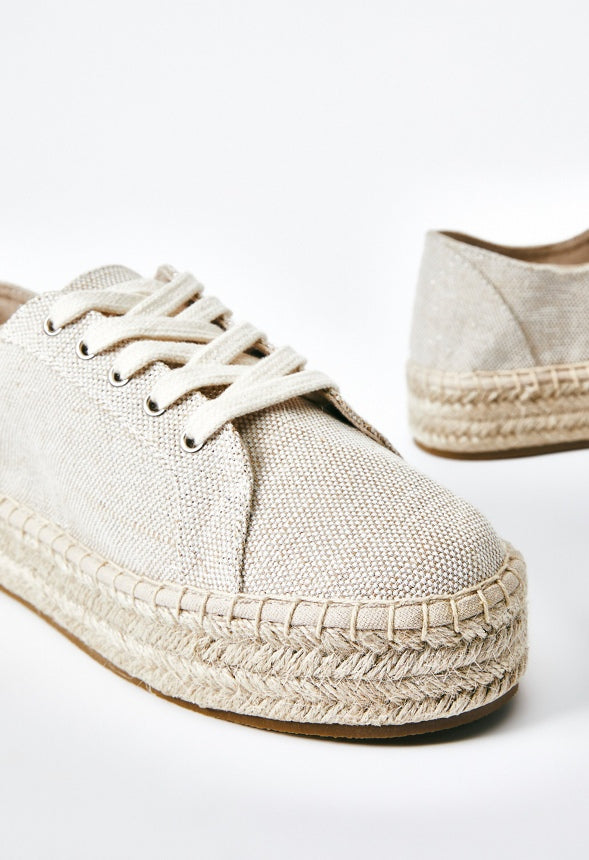 Veva Espadrille Platform Sneaker Natural