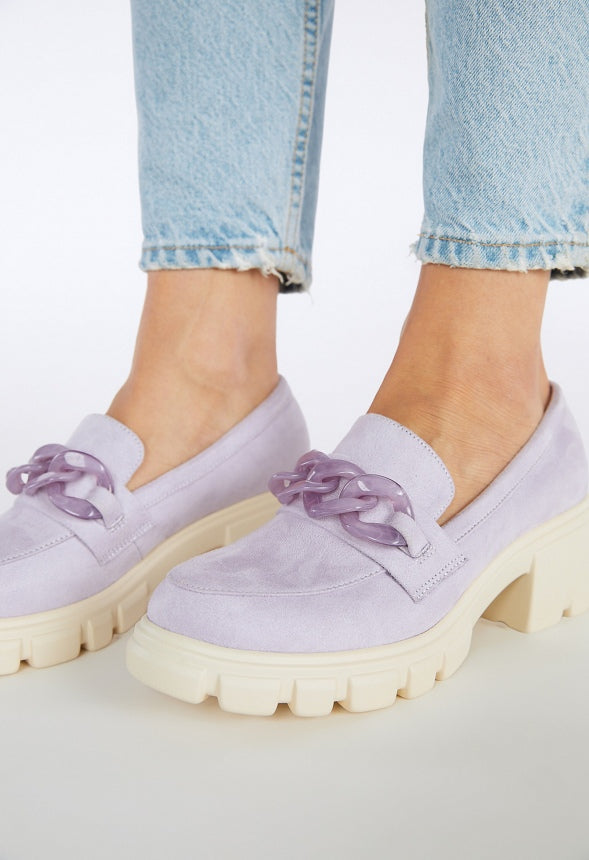 Elia Lug Sole Loafer Orchid Petal