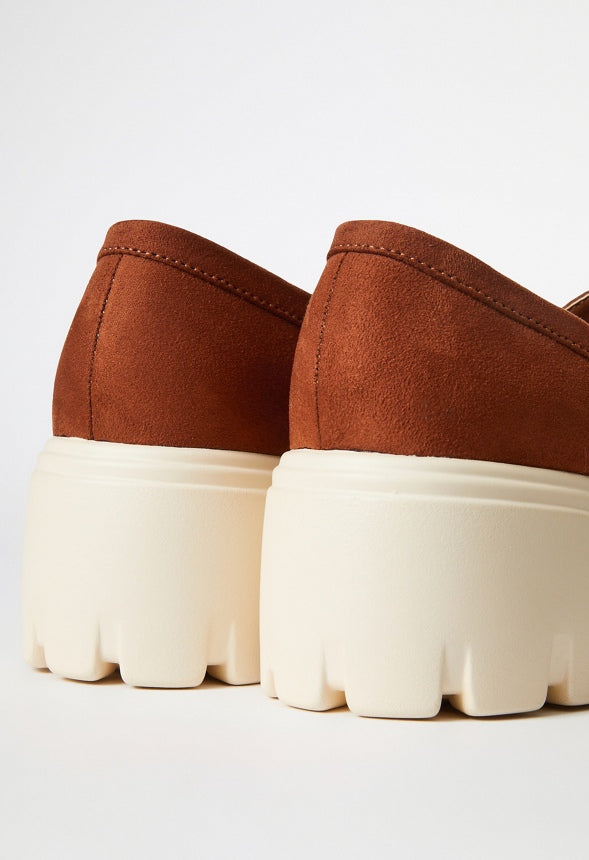 Elia Lug Sole Loafer Leather Brown