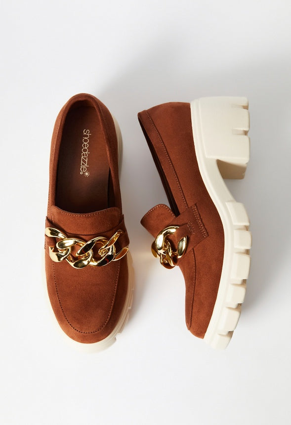 Elia Lug Sole Loafer Leather Brown