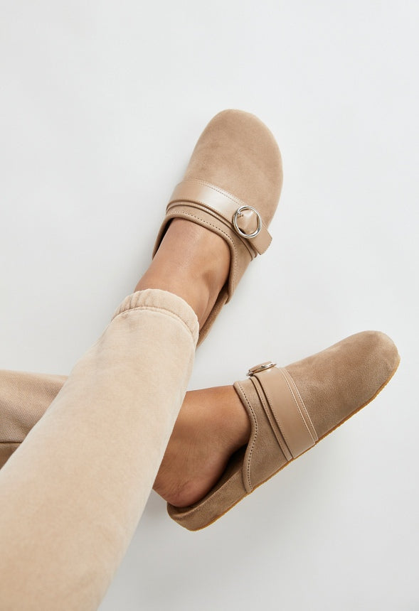 Albie Flat Slide Portabella