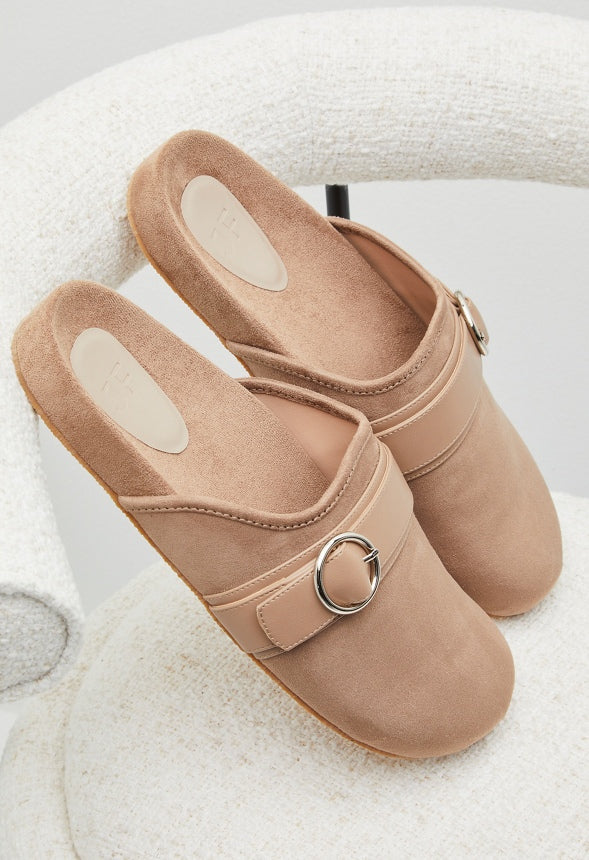 Albie Flat Slide Portabella