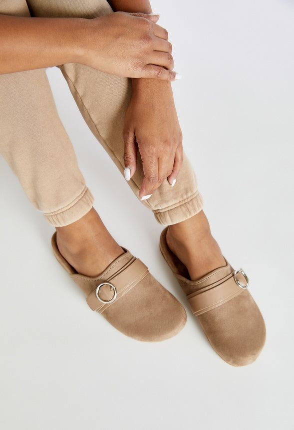 Albie Flat Slide Portabella