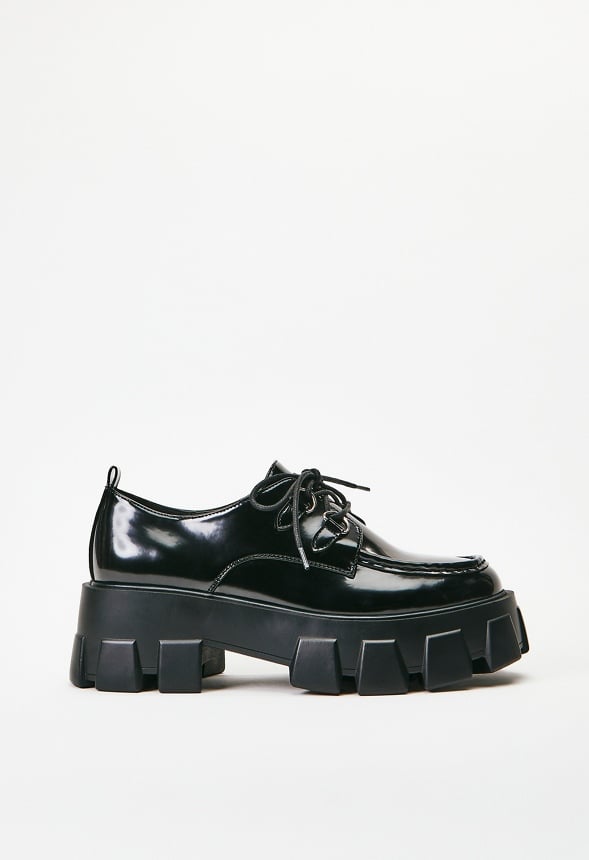 Maxie Lace-Up Loafer Black Caviar