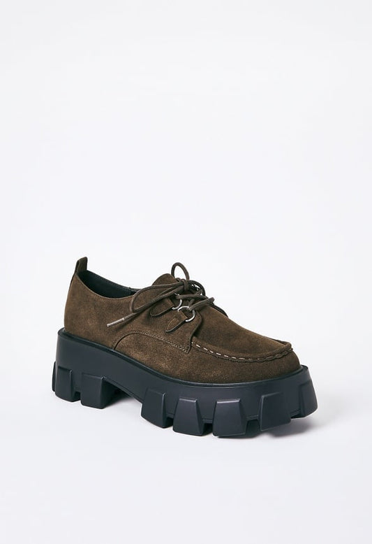 Maxie Lug Sole Flat Cubb