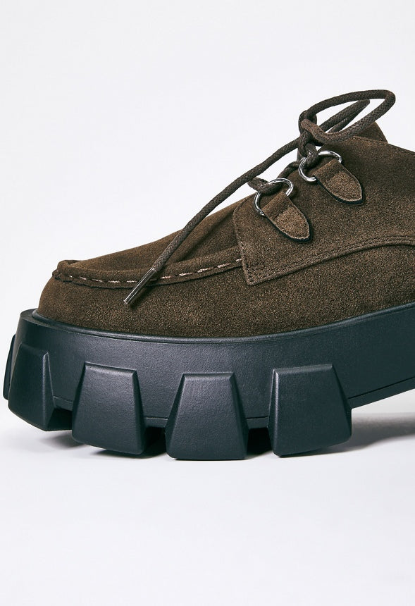 Maxie Lug Sole Flat Cubb