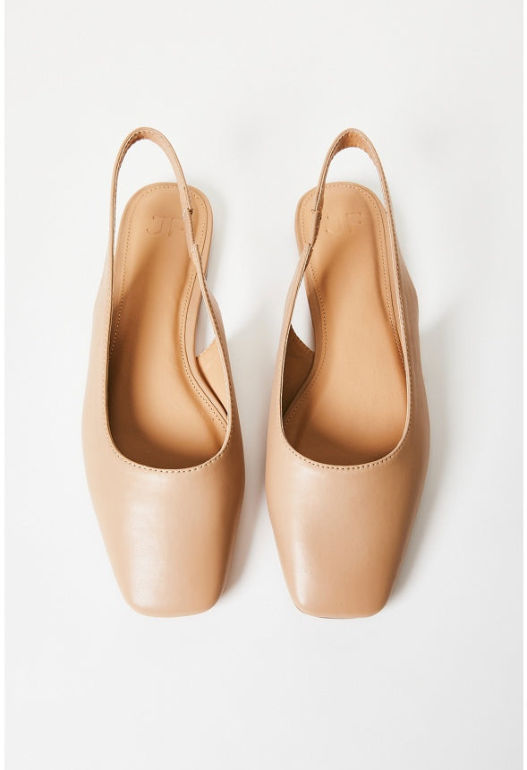 Hallie Slingback Flat New Nude