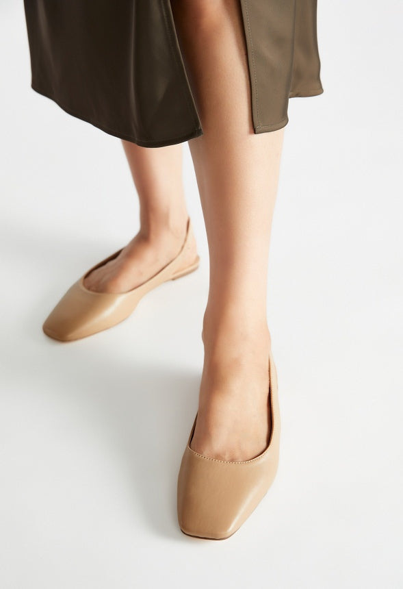 Hallie Slingback Flat New Nude