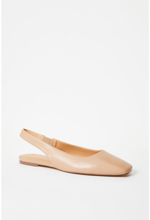Hallie Slingback Flat New Nude