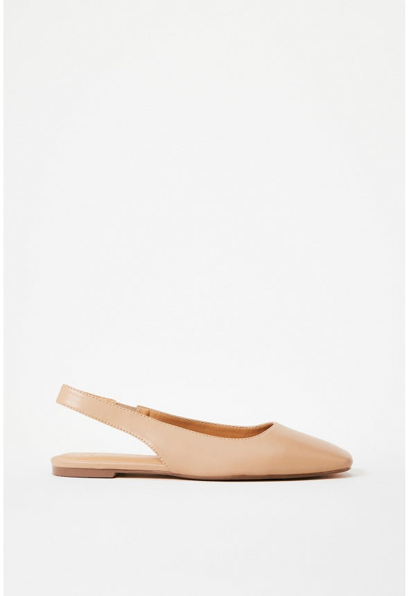 Hallie Slingback Flat New Nude