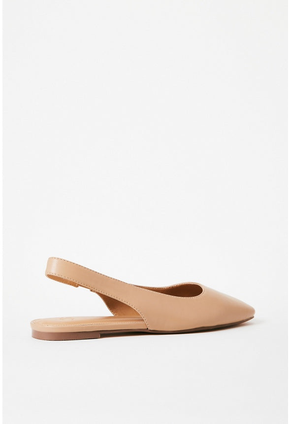 Hallie Slingback Flat New Nude