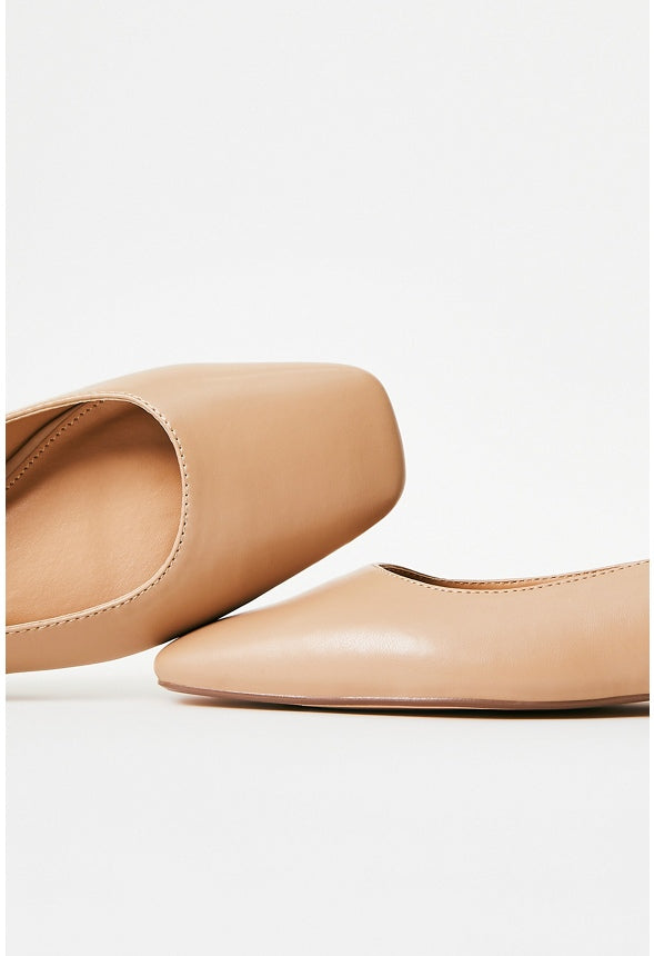 Hallie Slingback Flat New Nude